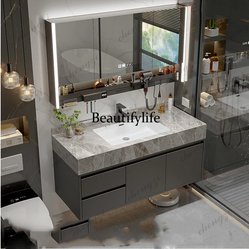 Home Bathroom Vanity Combo - Organisateur de rangement A68, Armoire, Étagères