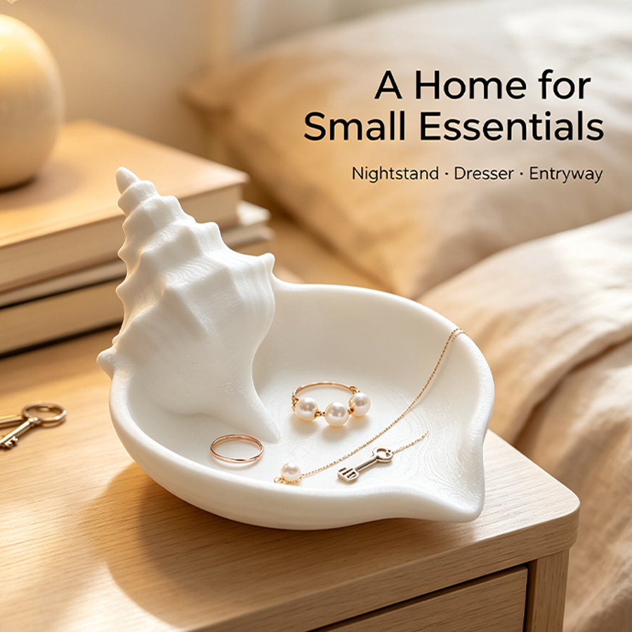 Home Essentials Bathroom Storage - Plateau à bijoux en forme de