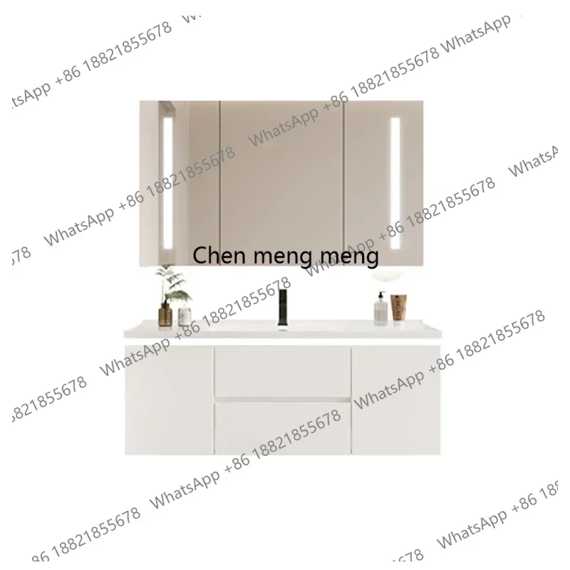 Meuble de salle de bain intégr - Home Bathroom Vanity Combo avis et prix